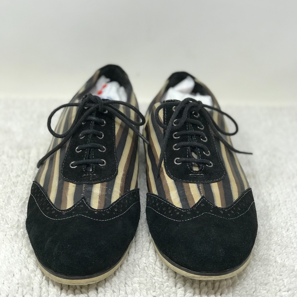 LACOSTE LOAFERS Oxfords Suede Wingtips Lace up 9 - Picture 3 of 8